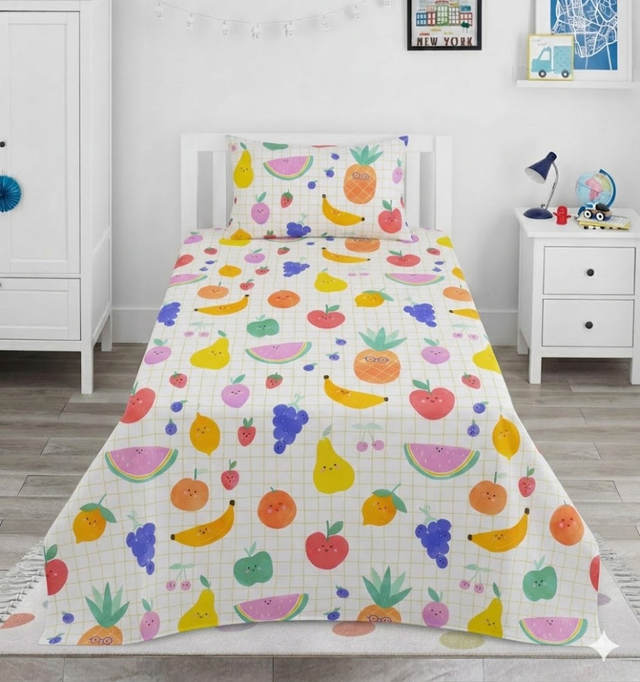 Fruit Kids Cotton Bedsheet