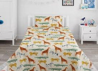 Thumbnail for Animals Kids Cotton Bedsheet - KNK1287