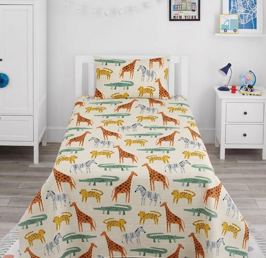 Animals Kids Cotton Bedsheet