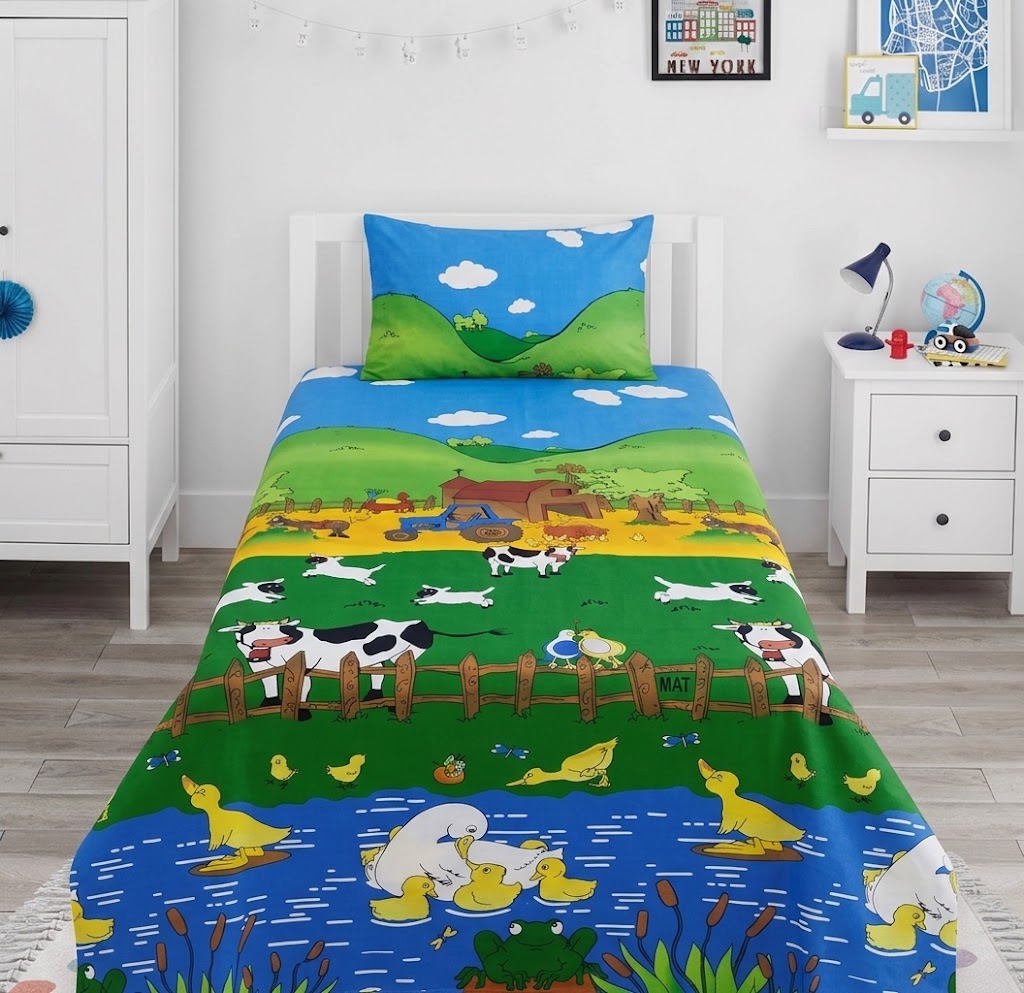 Farm Kids Cotton Bedsheet