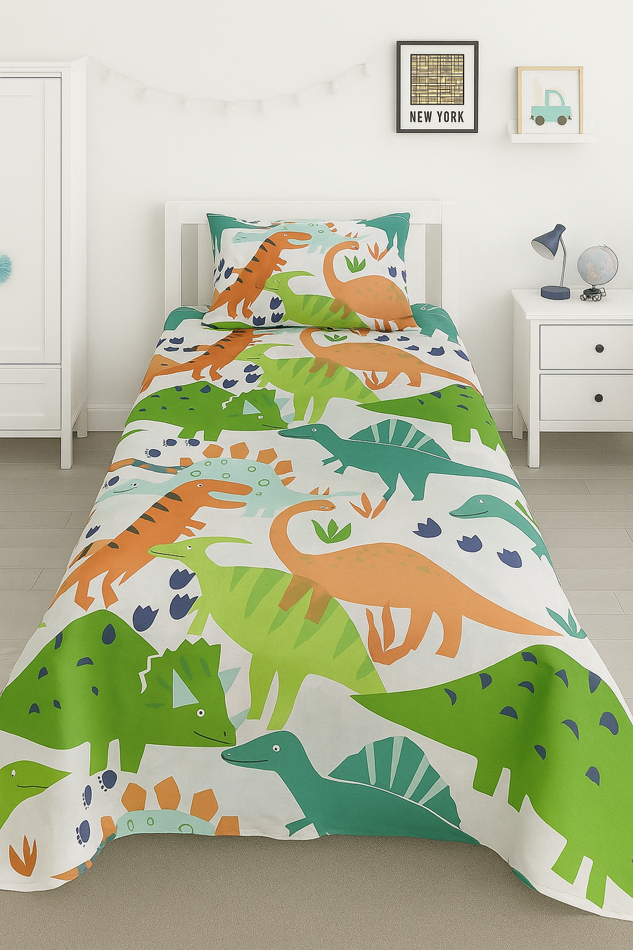 Dinosaur Kids Cotton Bedsheet