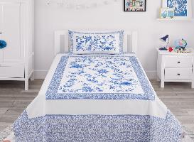 Floral Kids Percale Bedsheet - KNK1309