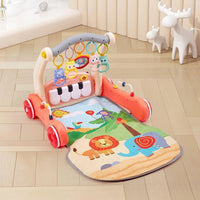 Thumbnail for 2 in 1 Baby Play Gym Walker with Light and Sound