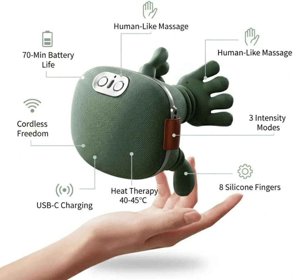 Wearable Electric Simulated Hand Neck And Shoulder Massager