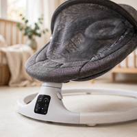 Thumbnail for Close-up of the touch control panel and mesh seat of the Kidilo baby swing