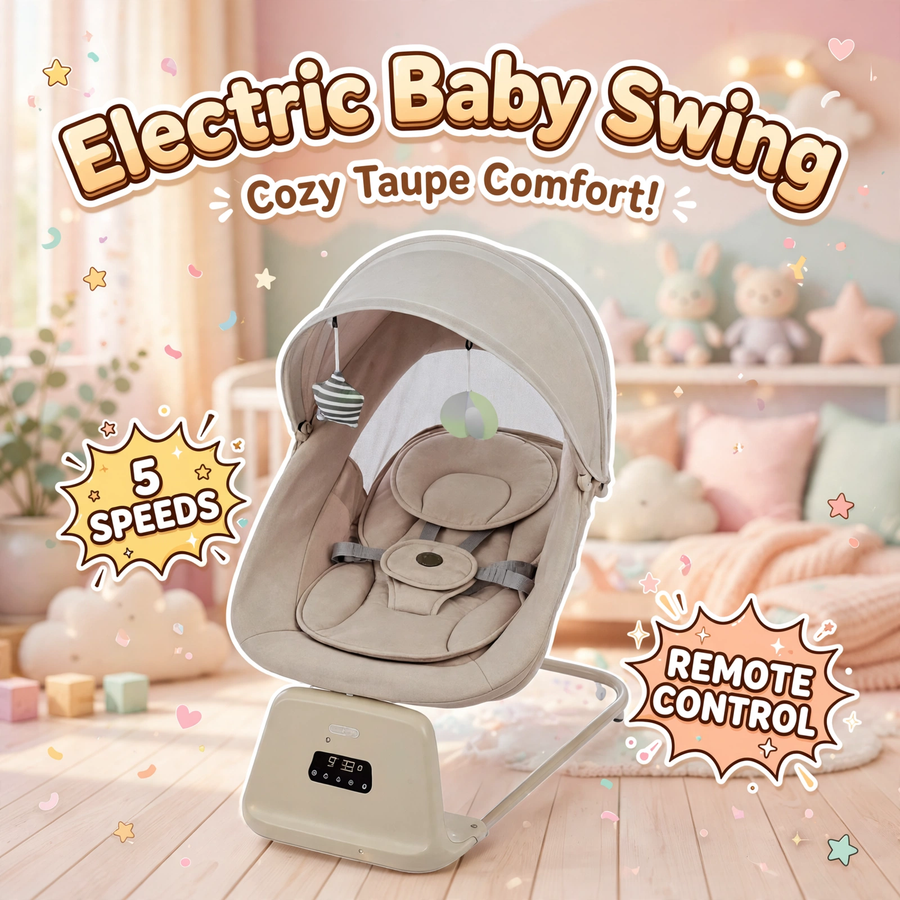 Kidilo Electric Baby Swing – Taupe