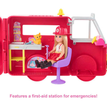 Barbie Chelsea Fire Truck Play Set