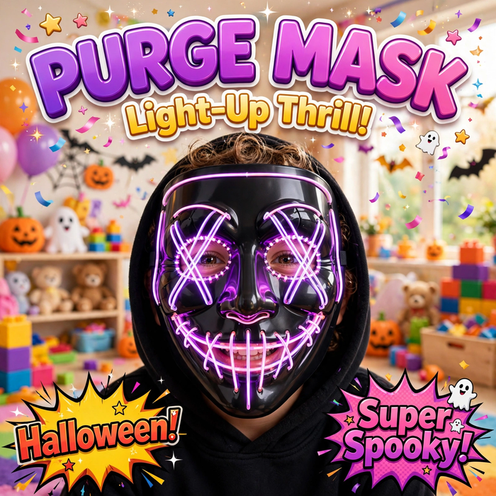 Halloween Light up purge Mask