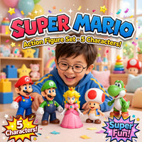 Super Mario Action Figure Set 5 Characters