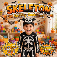 Thumbnail for Halloween Skeleton Dress Costume
