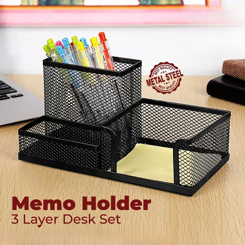 4 Tier Metal Mesh Office Desk Accessories Deal For Office School & Home