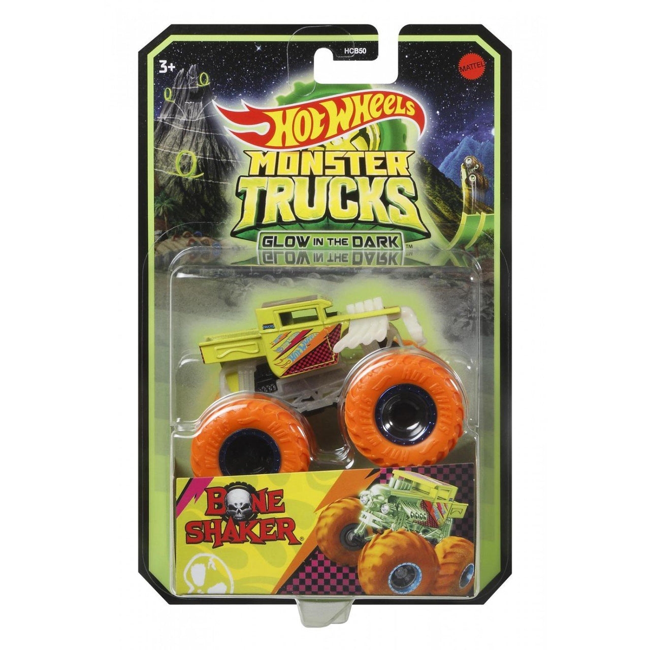 Mattel Monster Trucks Glow-In-The-Dark Vehicle