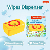 Baby Wipes Dispenser — Lion Design Refillable Travel Case