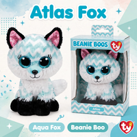 Thumbnail for Ty Beanie Boos Atlas the Aqua Fox Plush