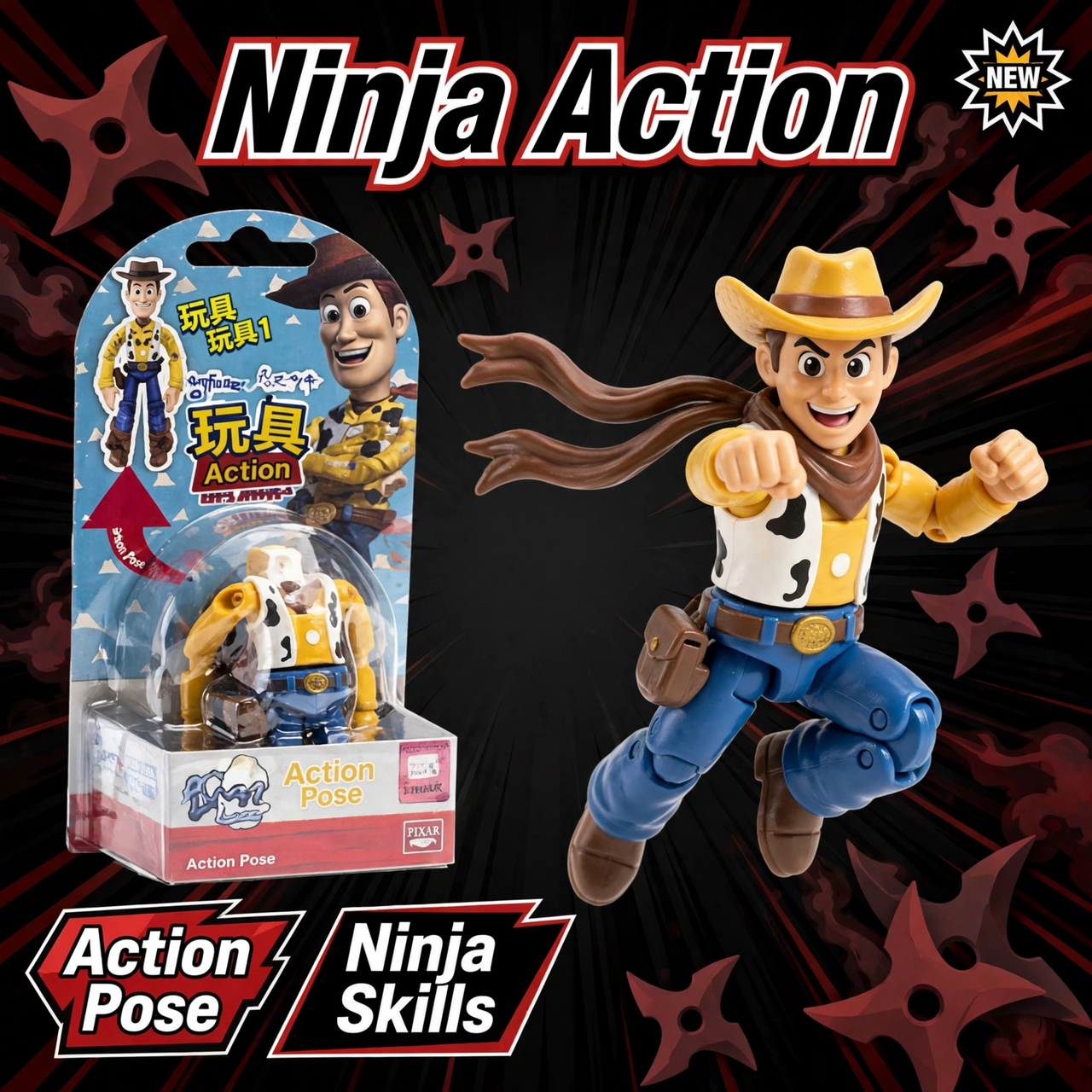 Ninja Warrior Action Figure Toy