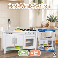 Thumbnail for KidKraft Little Cook's Work Station Wooden Play Kitchen
