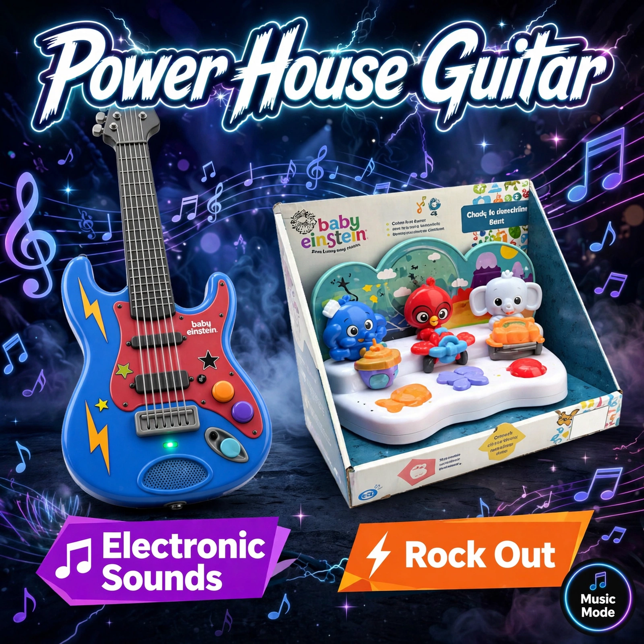 Toi-Toys Power House Electronic Toy Guitar