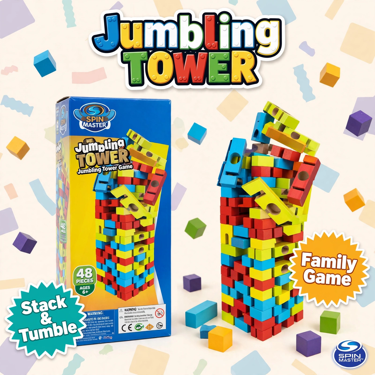 Spin Master Jumblin' Tower Stacking Game