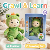 Cotoons Touch 'n Crawl Frog Soft Toy by Smoby