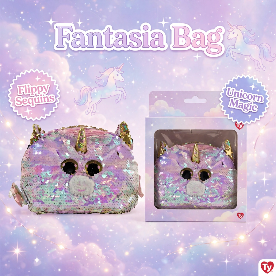 Ty Fashion Flippy Sequin Fantasia the Unicorn Accessory Bag