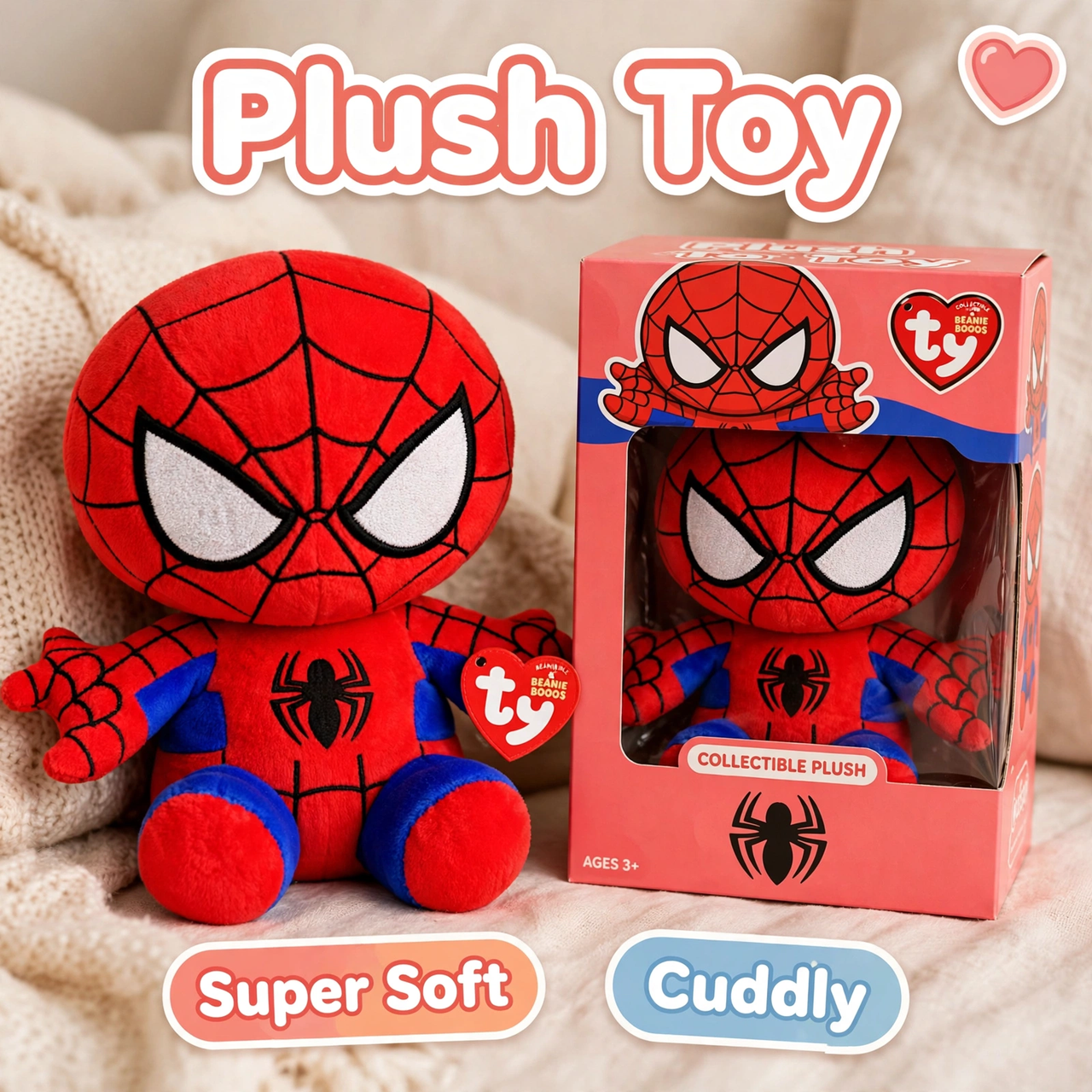 Ty Beanie Babies Marvel Spider-Man Plush