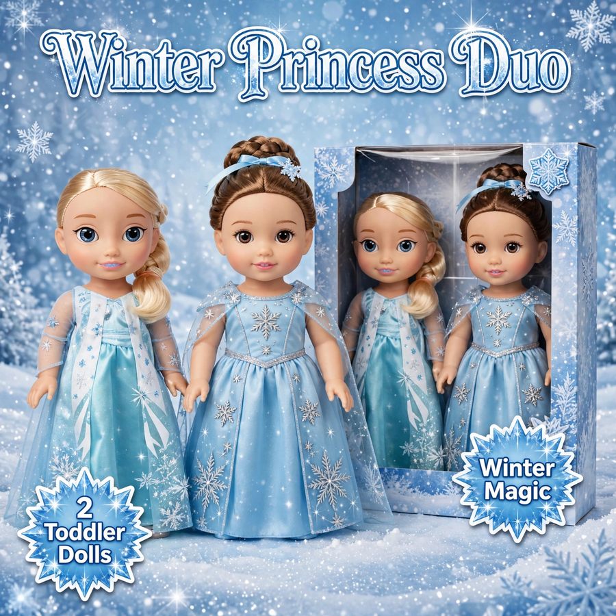 Disney Frozen Anna & Elsa Toddler Dolls Set