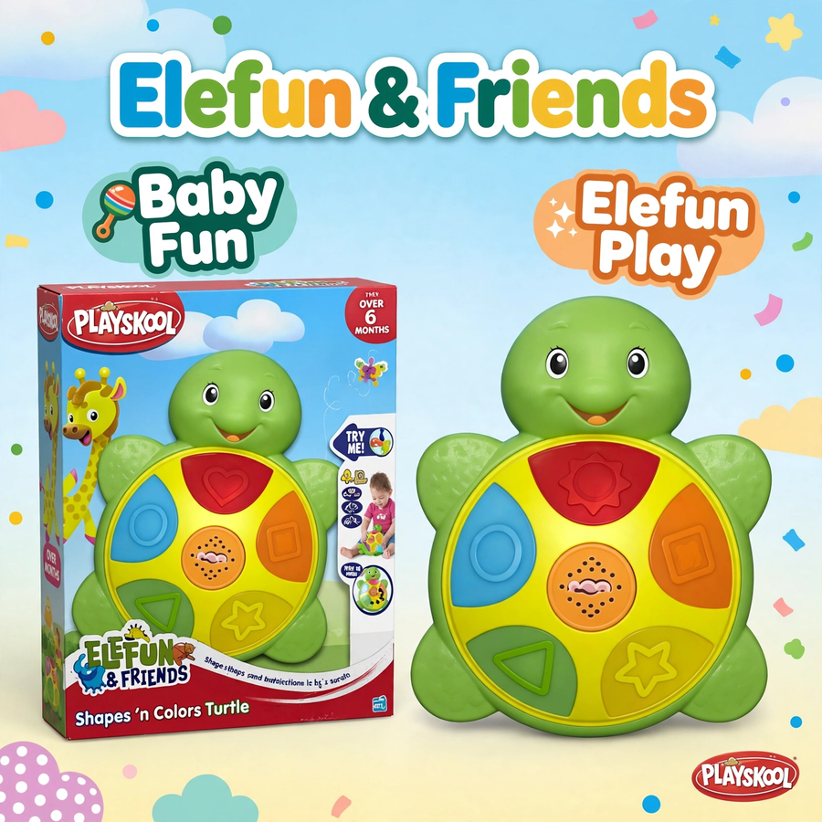 Playskool Elefun & Friends Color and Shape Turtle
