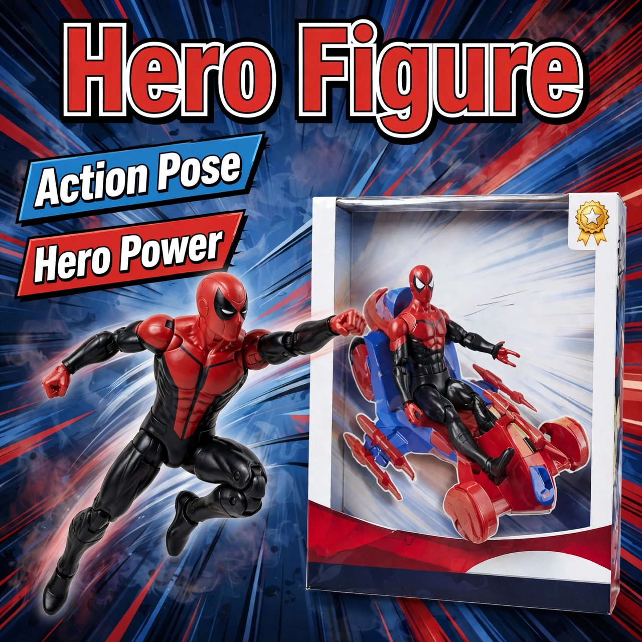 Marvel Spider-Man Figure with Spider Glider by Hasbro