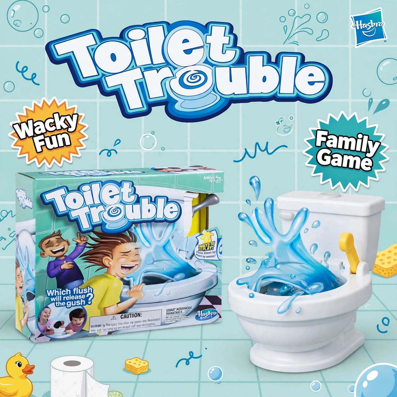 Hasbro Gaming Toilet Trouble Game