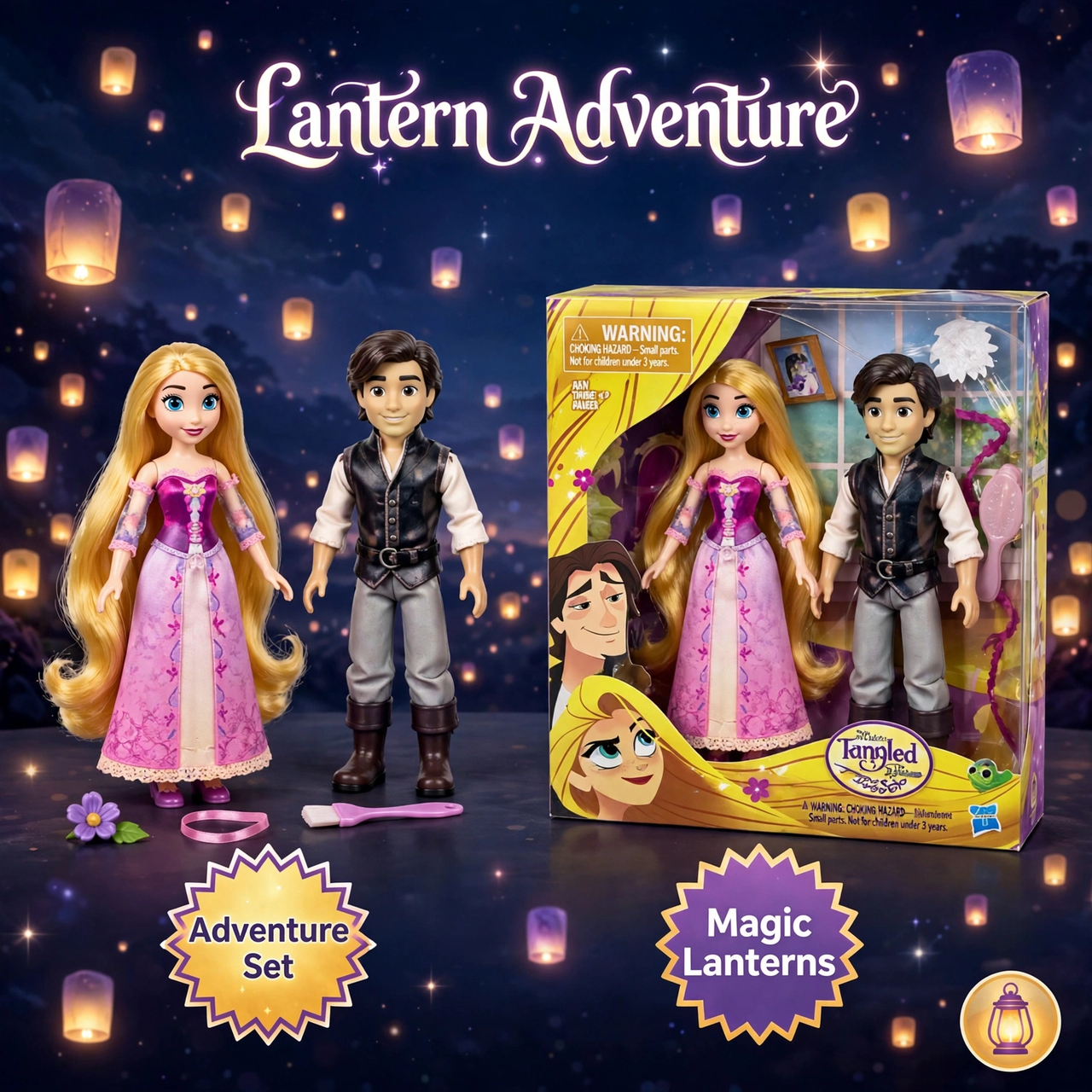 Disney Tangled Rapunzel & Flynn Doll Gift Set by Hasbro