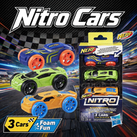 Nerf Nitro Foam Cars 3-Pack by Hasbro