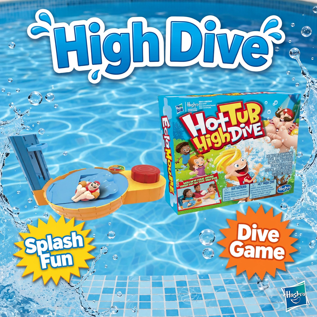 Hasbro Gaming Hot Tub High Dive Game