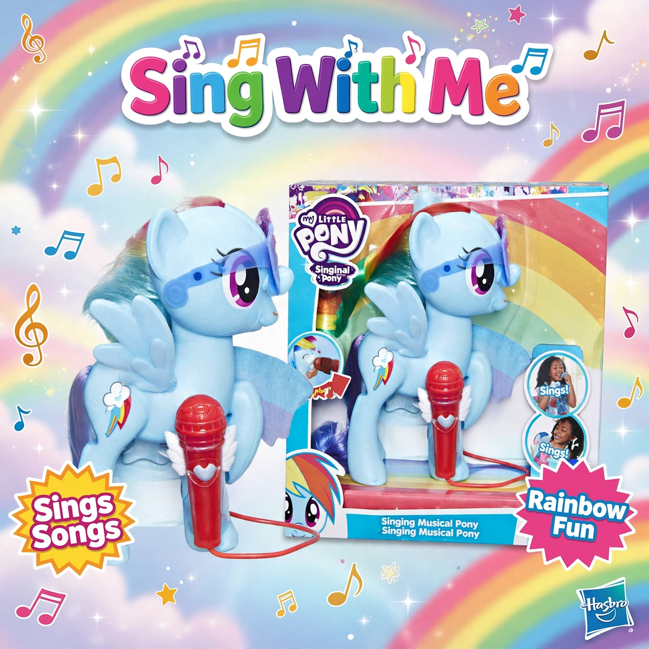 Hasbro My Little Pony Rainbow Dash Sing With Me Interactive Pony