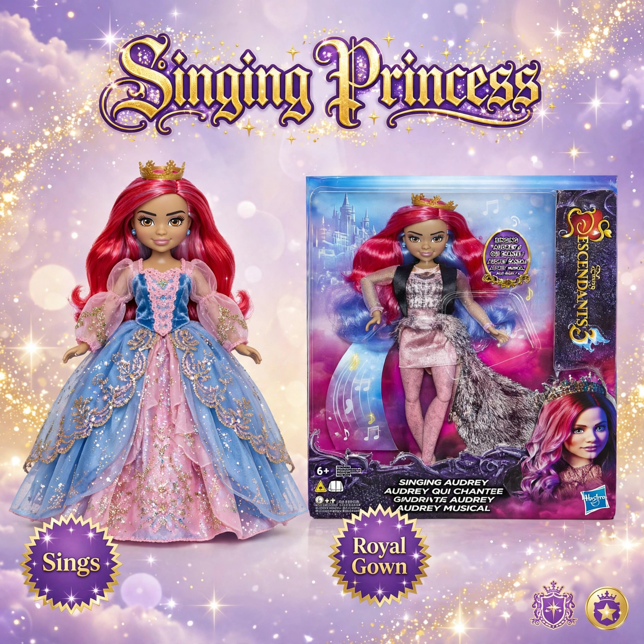 Disney Descendants Audrey Singing Doll by Hasbro