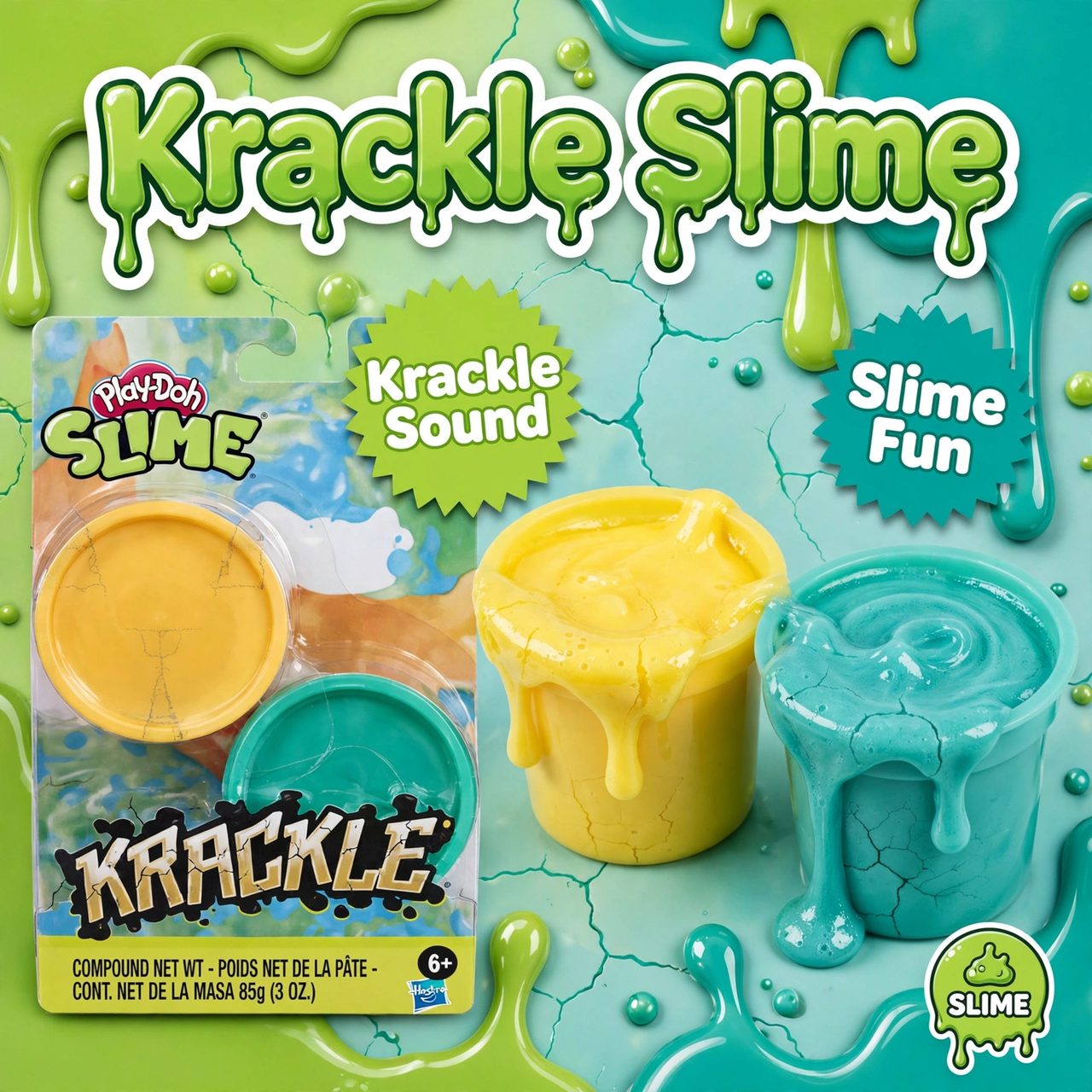 Hasbro Play-Doh Krackle Slime