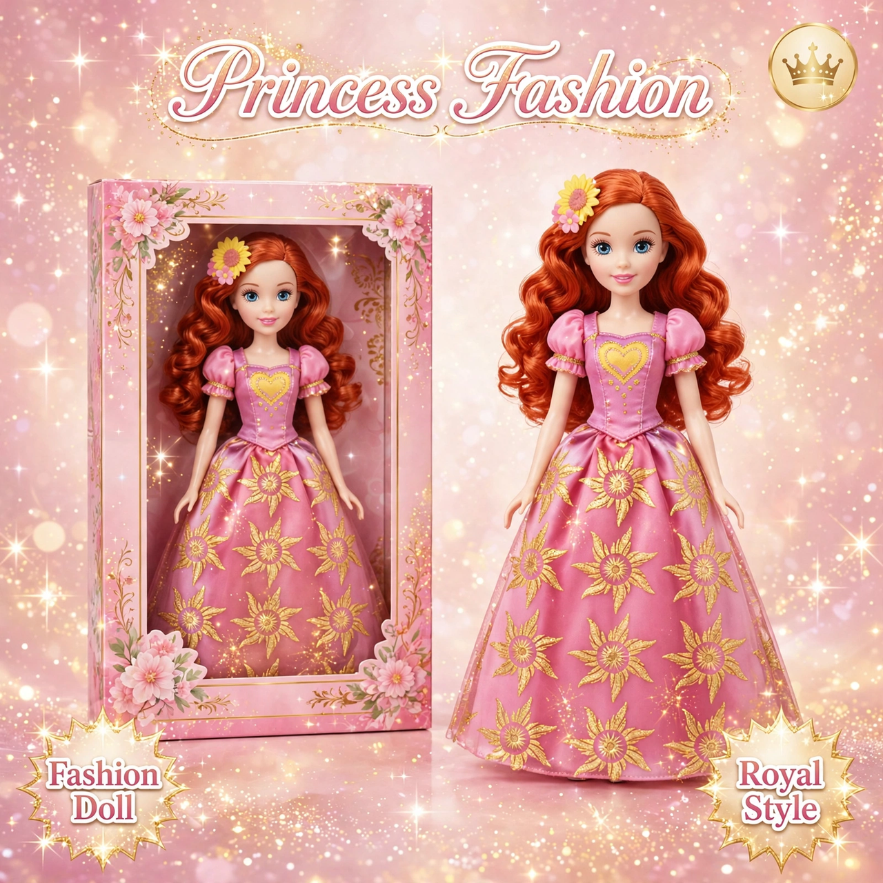Disney Princess Cut Style Rapunzel Doll Set