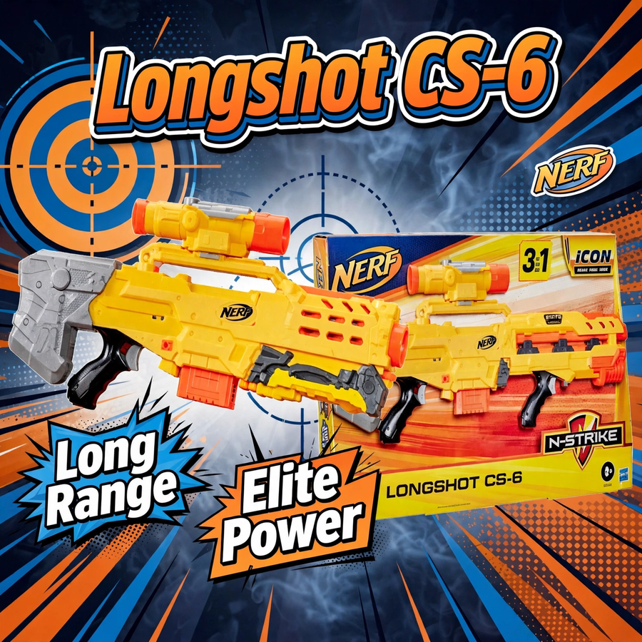 Nerf N-Strike Longshot CS-6 Blaster by Hasbro