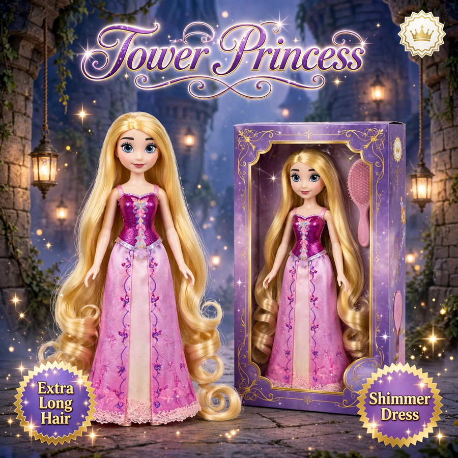 Disney Princess Shimmer Rapunzel Doll by Hasbro