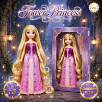 Thumbnail for Disney Princess Shimmer Rapunzel Doll by Hasbro