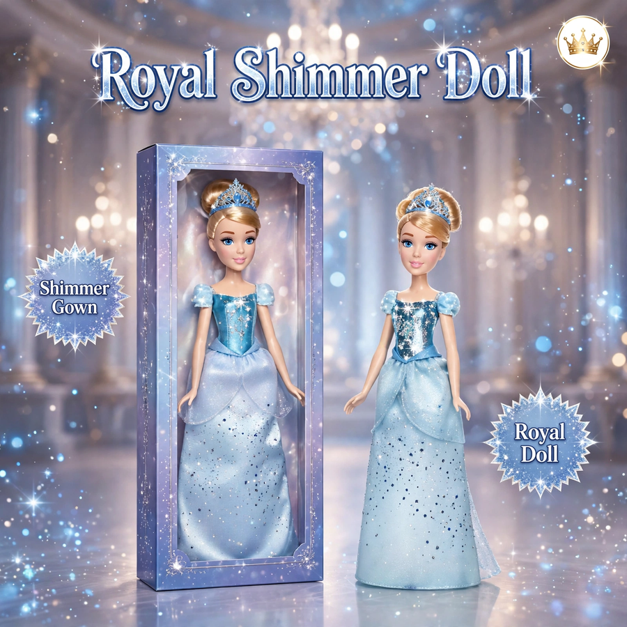 Disney Princess Royal Shimmer Cinderella Doll by Hasbro