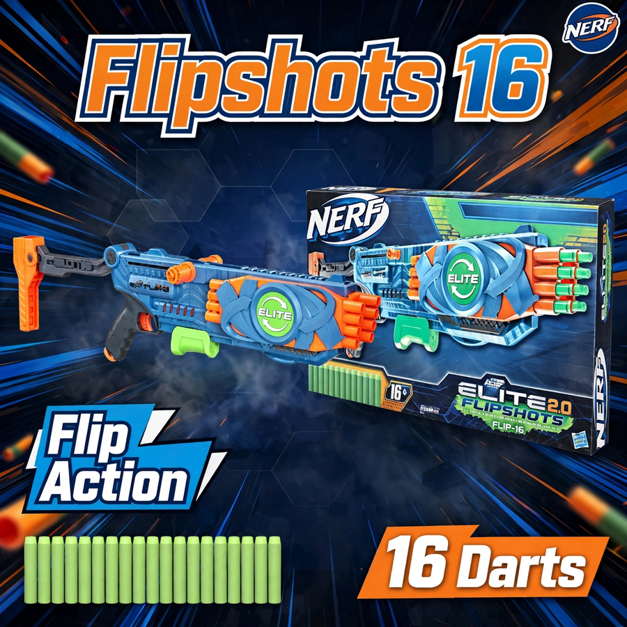 Nerf Elite 2.0 Flipshots Flip-16 Blaster by Hasbro
