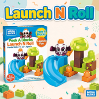 Mega Bloks Peek-a-Blocks Launch 'n Roll Playset