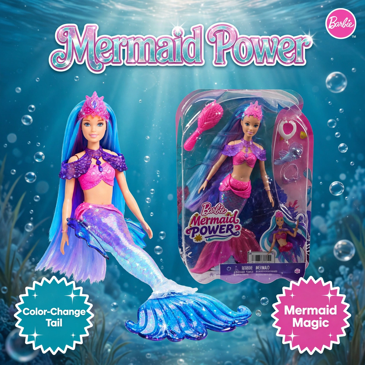 Barbie Mermaid Doll by Mattel
