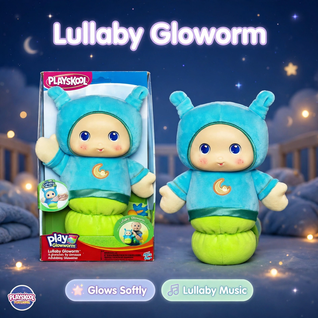 Playskool Lullaby Gloworm Musical Sleep Toy