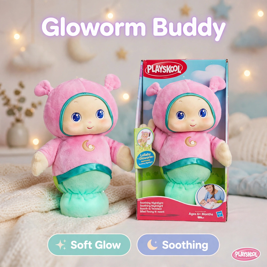 Playskool Lullaby Gloworm Musical Soft Toy by Hasbro