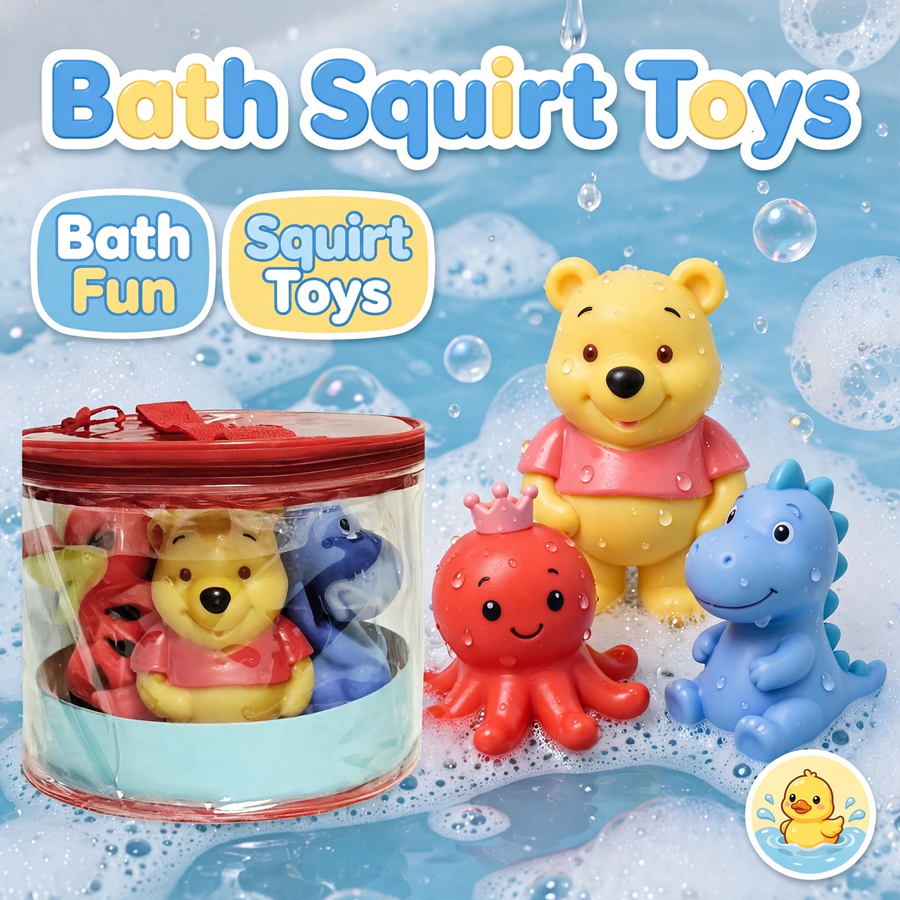 Disney Baby Winnie the Pooh Squirt Toys Set