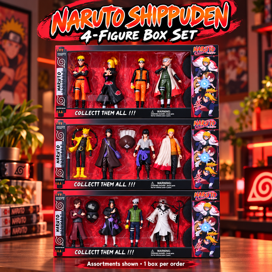 Naruto Shippuden Action Figure Set – 4 Figures