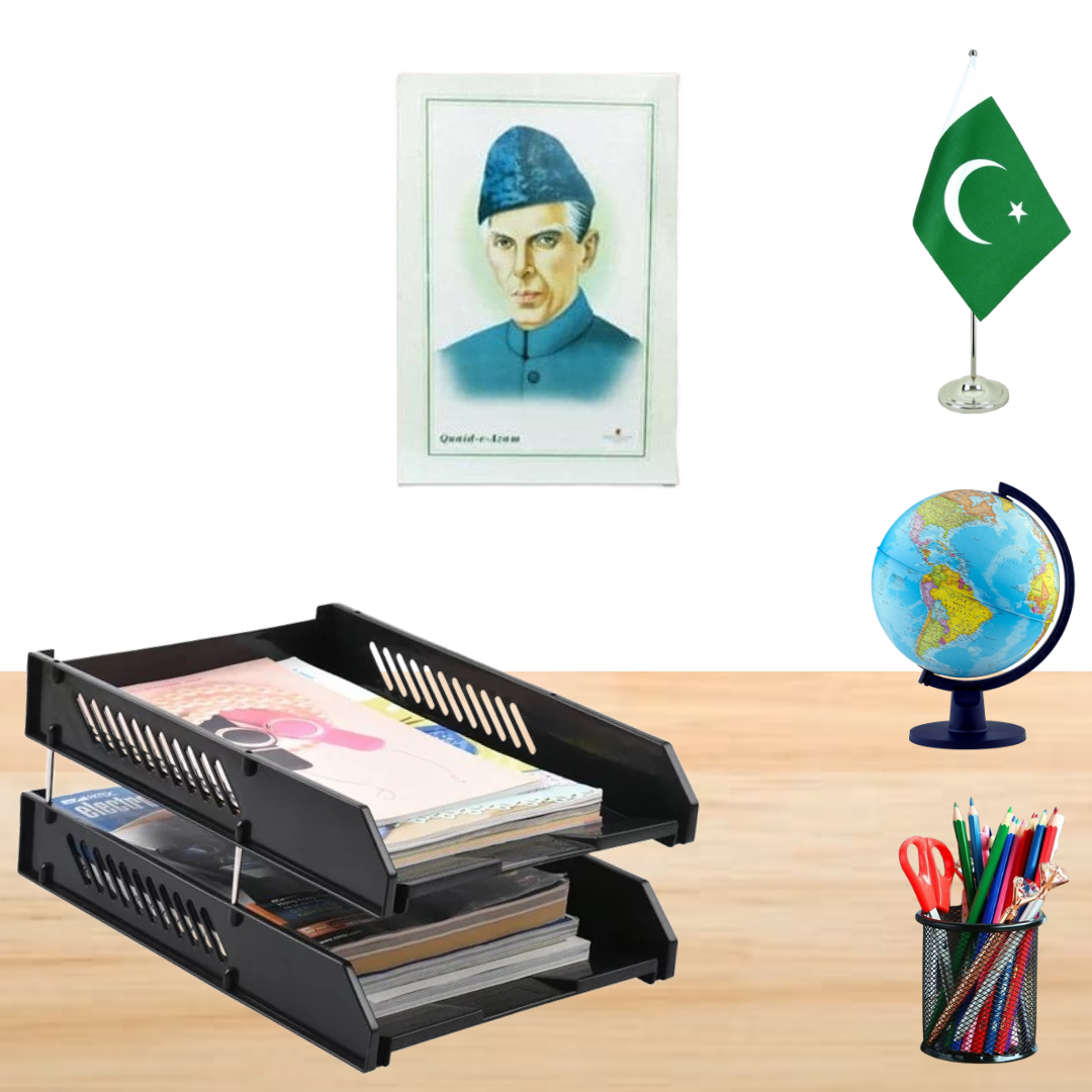 Mega Office Desk Accessories Set Deal (Pack of 5)