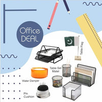 Metal Mesh Office Desk Organizer Deal ( 8 Pieces Set )
