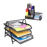 Metal Mesh Office Desk Accessories Deal for Office School & Home